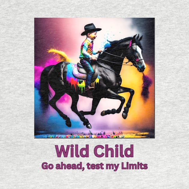 Wild Child, go ahead test my limits (boy riding horse) by PersianFMts